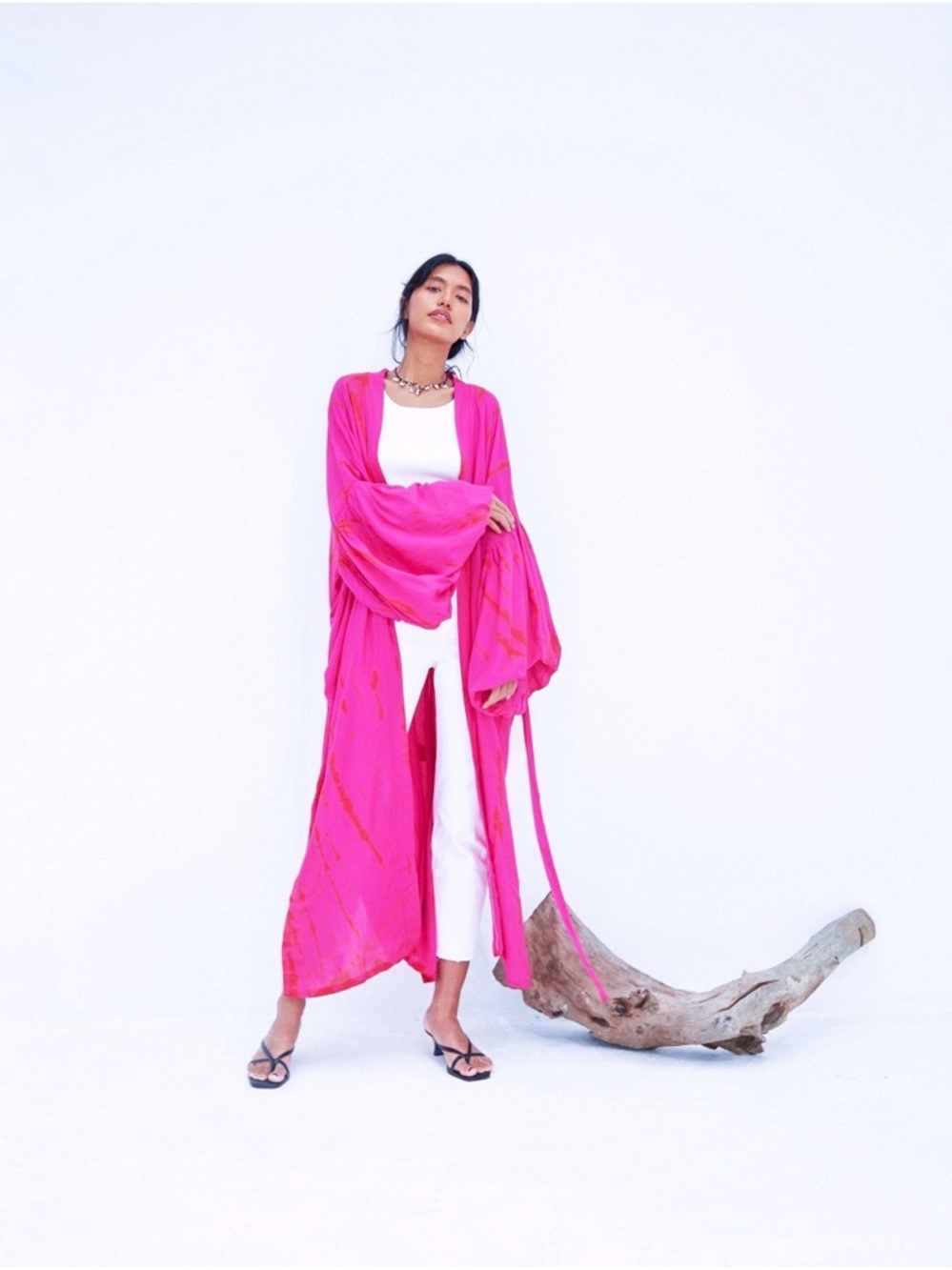 Coco De Chom Hand Tie-Dye Kimono Jacket